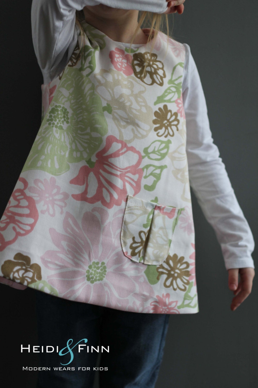 NEW SIZING Sweet Pocket Pinafore pattern and tutorial 4T - 8y easy sew pdf