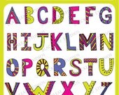 Doodle Alphabets - title, scrapbooking, pennant banner, name plaques, educational printables Il_170x135