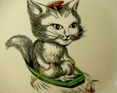 Cutie Kitten Spode Plate