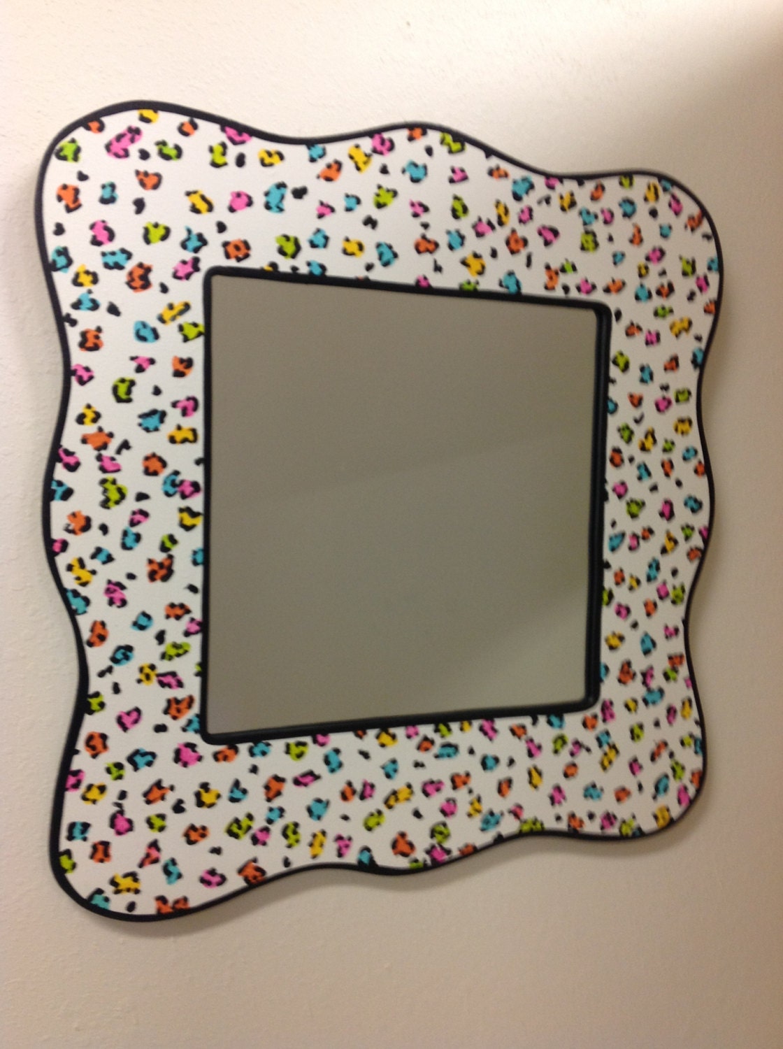 Mirror cheetah print children hand painted