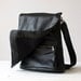 Black mens leather messenger bag, Backpack Bag in genuine leather