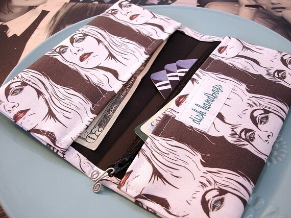 Gray Laura Palmer Twin Peaks Checkbook Cover