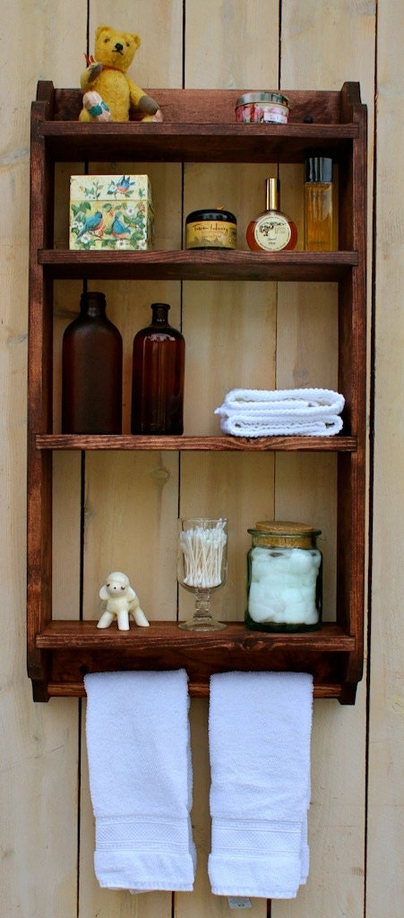 Hanging Shelf - Kitchen - Bath - Spice Rack - Paris Apartment - Shabby - Cottage Chic - Storage Shelves