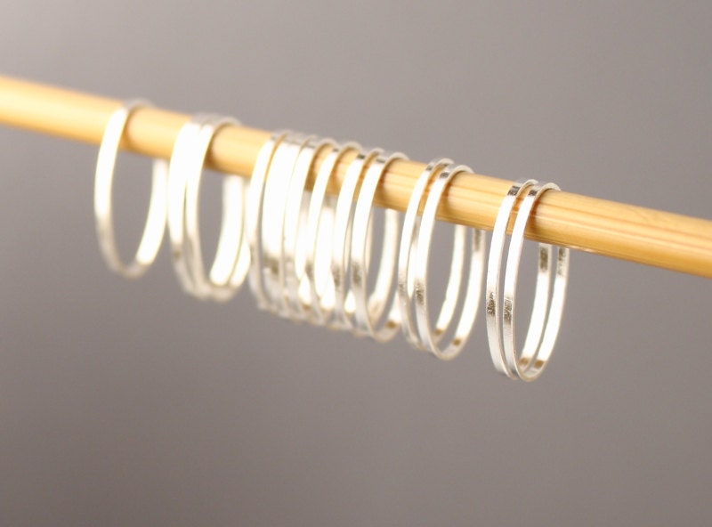 Simple Solid Snag-Free Mini Oval Ring Stitch Markers for Knitting