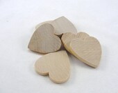 2 inch wooden hearts unfinished diy set of 6