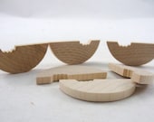 Watermelon 3/16 inch Wooden unfinished diy set of 6