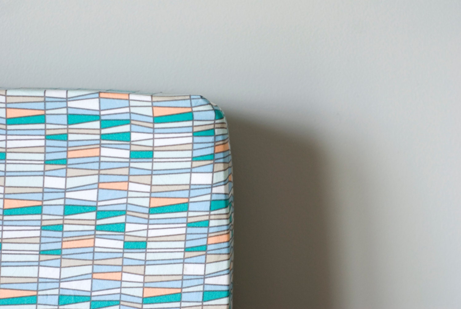 Blue Mosaic Fitted Crib Sheet