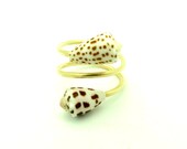 Gold Spiral Shell Ring