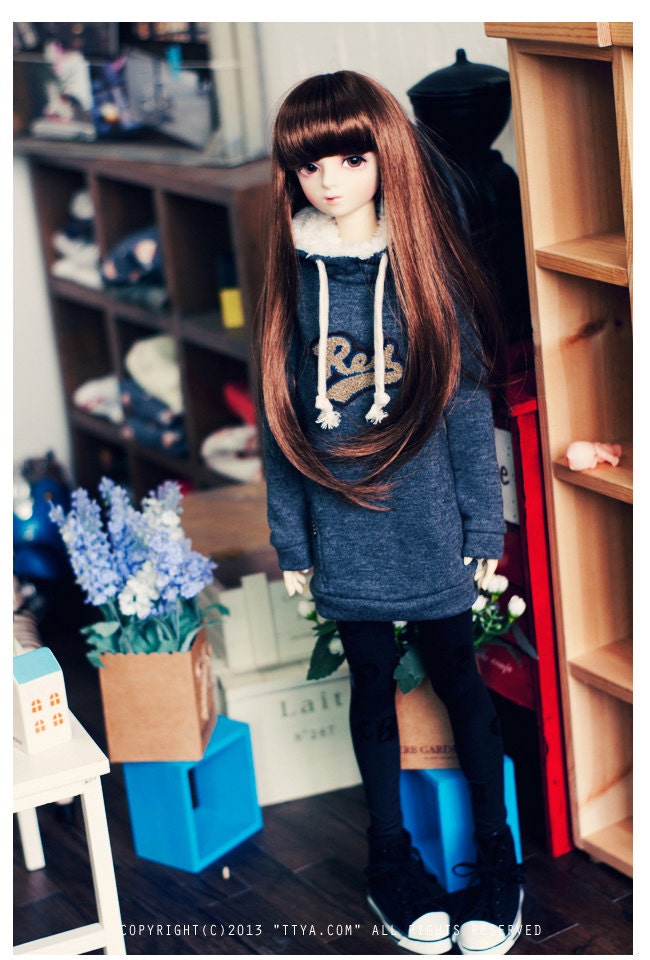 SD 13 girl RED hood T  Dark Grey