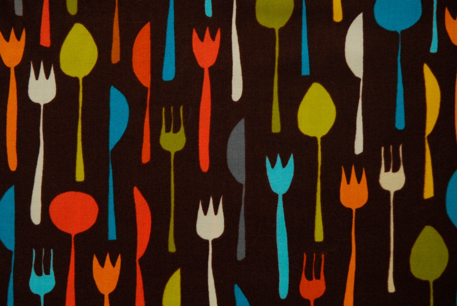 Cute Cutlery -- Robert Kaufman Fabric
