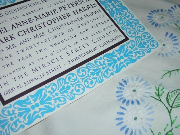 Antique Frame, a printable wedding invitation