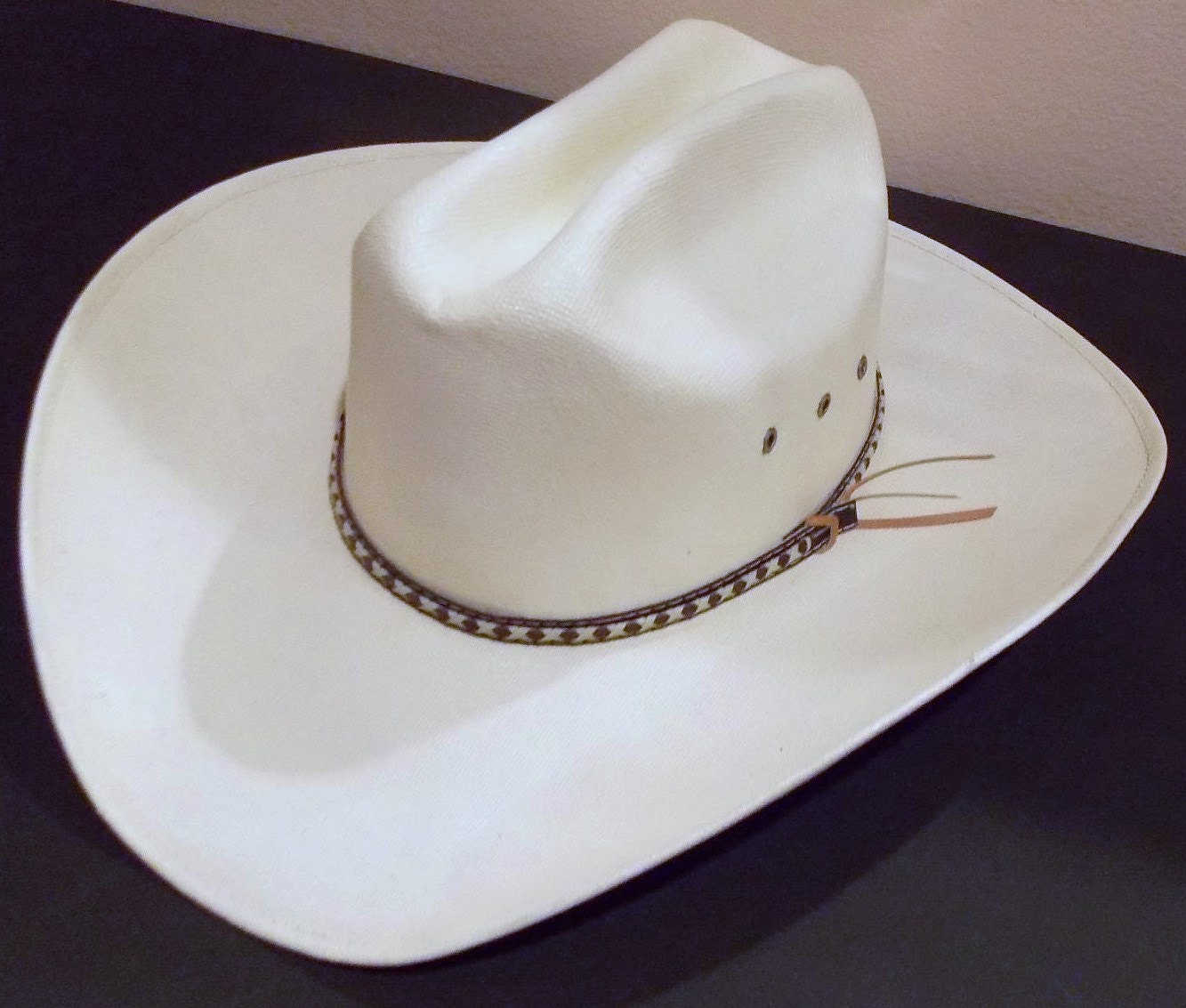 Men's Cream Colored Cowboy Hat Vintage by ArtByThePond on Etsy