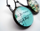 Earrings Personalised Maps Bride Wedding Custom Personalised Jewellery