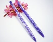 6 inch Lilac Lava Acrylic Hair Sticks No 133