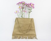 leather suede fringe bag