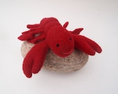 lobster, waldorf toy, all natural waldorf toy, all natural toy, eco friendly toy