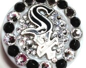 Chicago White Sox Swarovski Crystal Embellished ID Badge Reel