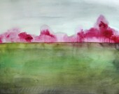 30% Off SALE - Grace - Landscape Painting - Bright Color - 11x14 Giclee Print - Wall Art - Watercolor Painting - Nature