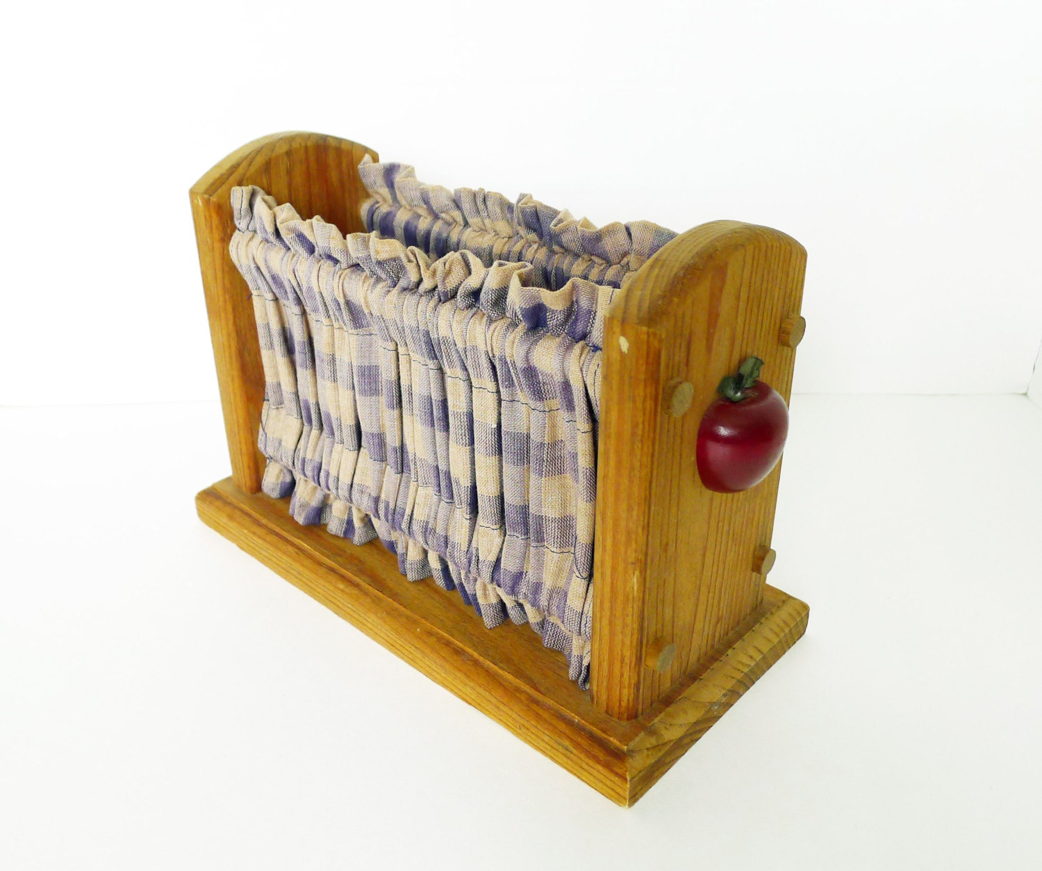 Vintage Wooden Fabric Napkin Holder