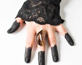 vintage sterling silver huge chunky amber ring / Goodnight Moon ring / sterling silver ring size 8