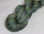 Monet Study 16 - Handpainted Superwash Falkland British Merino and Bamboo Sock Yarn 435 yds