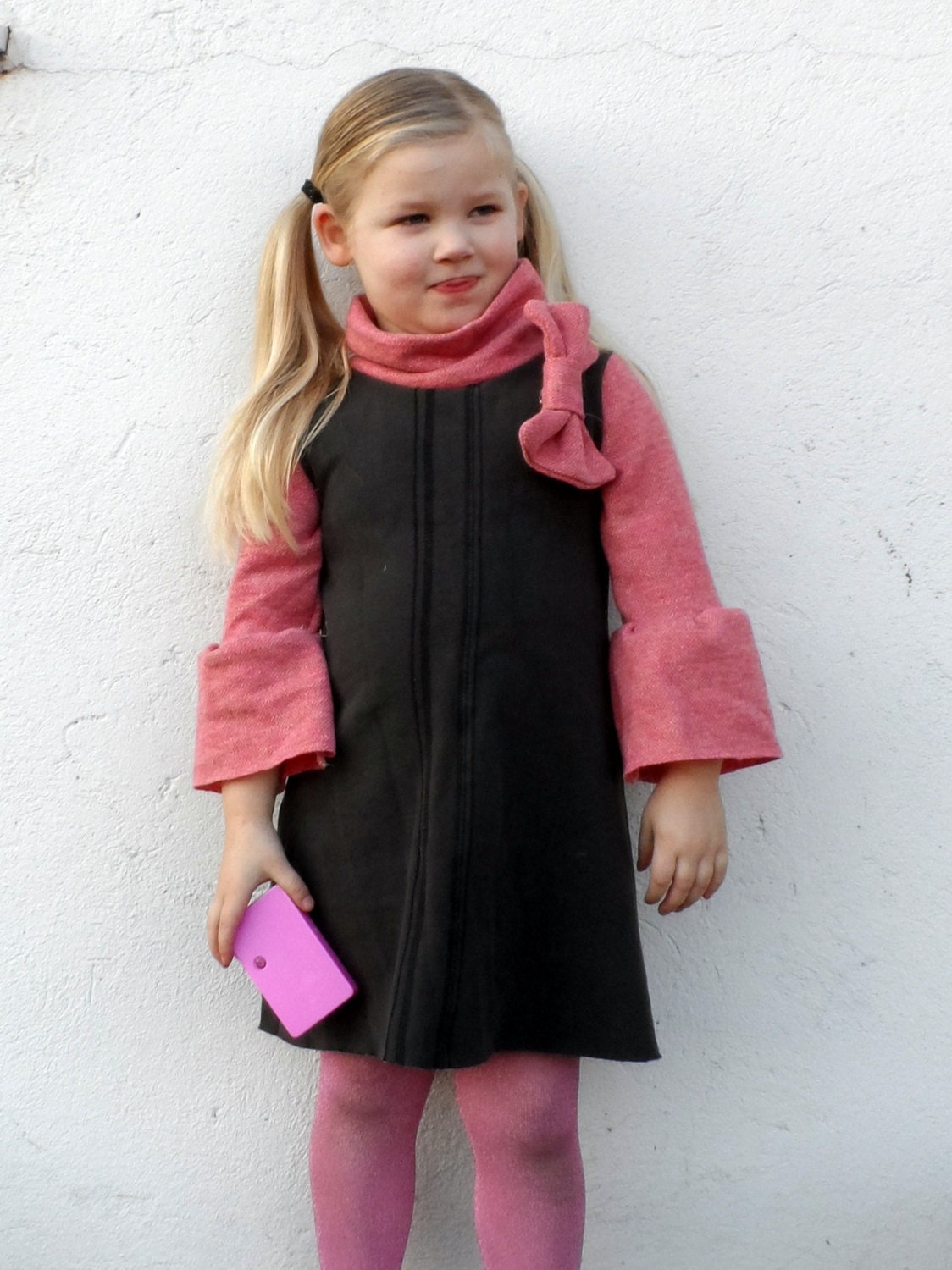 Warm Eco Friendly Girls Dress Age 4 or 4T