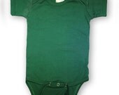 Blank green infant onesie size 6-12 months