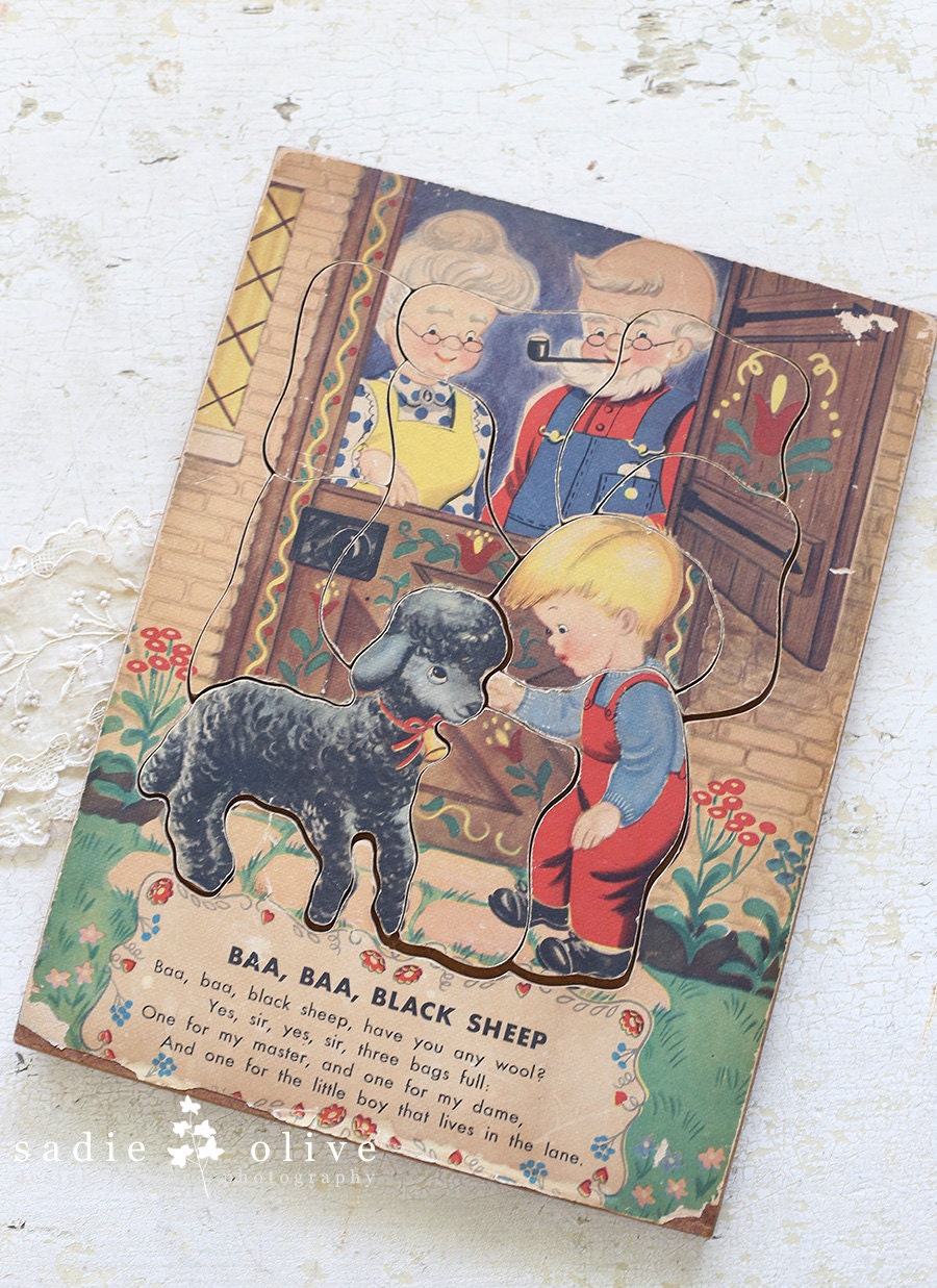vintage wooden puzzle