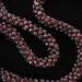 Genuine Garnet Woven Bead Necklace