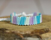 Knotted Friendship bracelet, Macrame, Pastel Simply Shaded