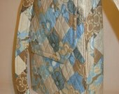 Amy Medium Hipster Cross Body Messenger Bag Adjustable Strap Blue Sand