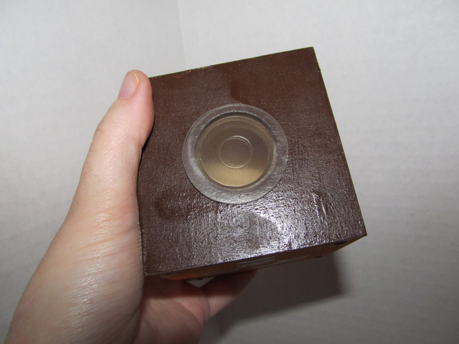 New Super Mario Bros style question mark block handpainted wooden coin bank