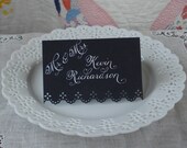 Lacy edge place cards