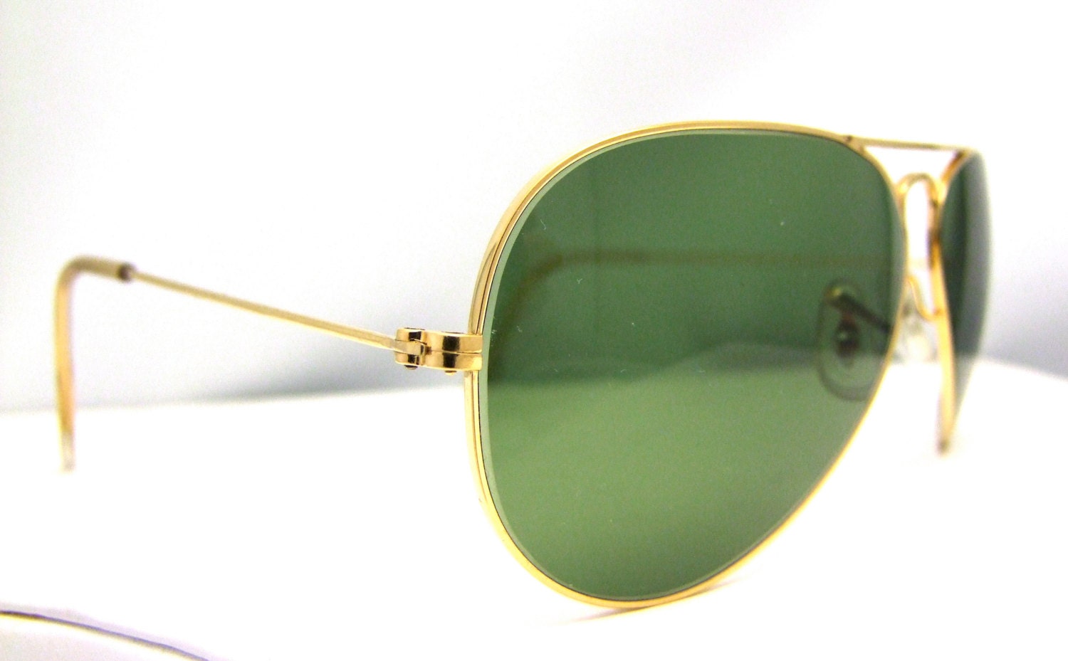 Vintage Ray Ban Sunglasses 58 14 AVIATORS lo205 vxas NEW LENSES  Made in usa , Excellent,Gold tone frames