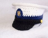 Dress blues hat baby United States Coast Guard inspired hat  pick the size