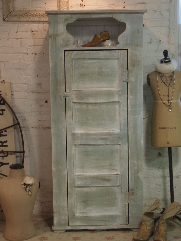 Painted Cottage Chic Handmade One of A KInd Farmhouse Cabinet CH31
