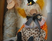SALE 16 inch Artist Handmade Clown Teddy Bear Leopold by Sasha Pokrass