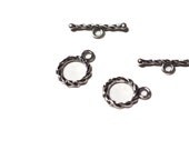 Antique Silver Toggle Clasps, Tibetan Silver Alloy, 19 mm, Nickel Free, Lead Free, 2 sets, Jewelry Supplies, Jewelry Findings