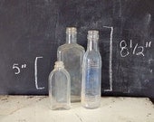 Vintage Bottle Collection Set of 3
