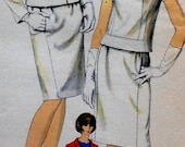 Vintage 60s Vogue Two Piece Dress and Jacket Sewing Pattern Size 12 6552