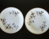 Set of 2 Noritake Japan Clover Pattern 5547 Mid Century Dessert Plates