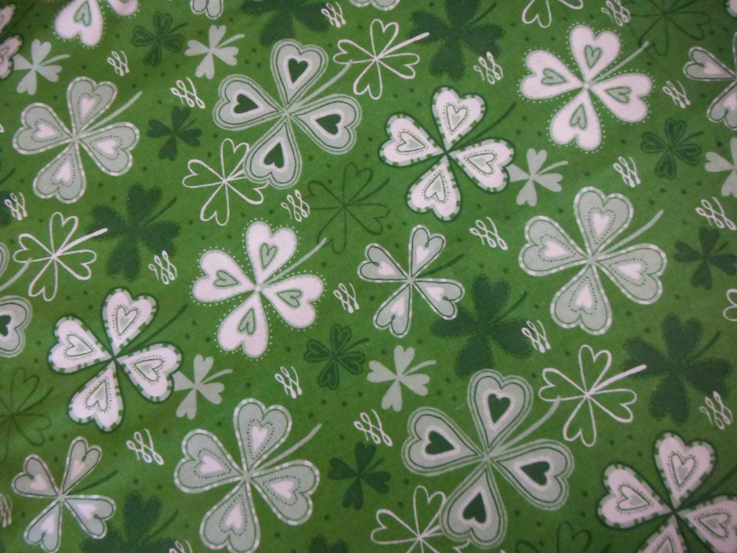Luck o The Irish Fabrics--Four Leaf Clovers--Fun fabrics - Altcollect