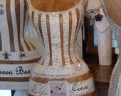 Vintage Inspired Dress Form Mannequin Custom Photographs French Paris Script Free Shipping & Layaway Available
