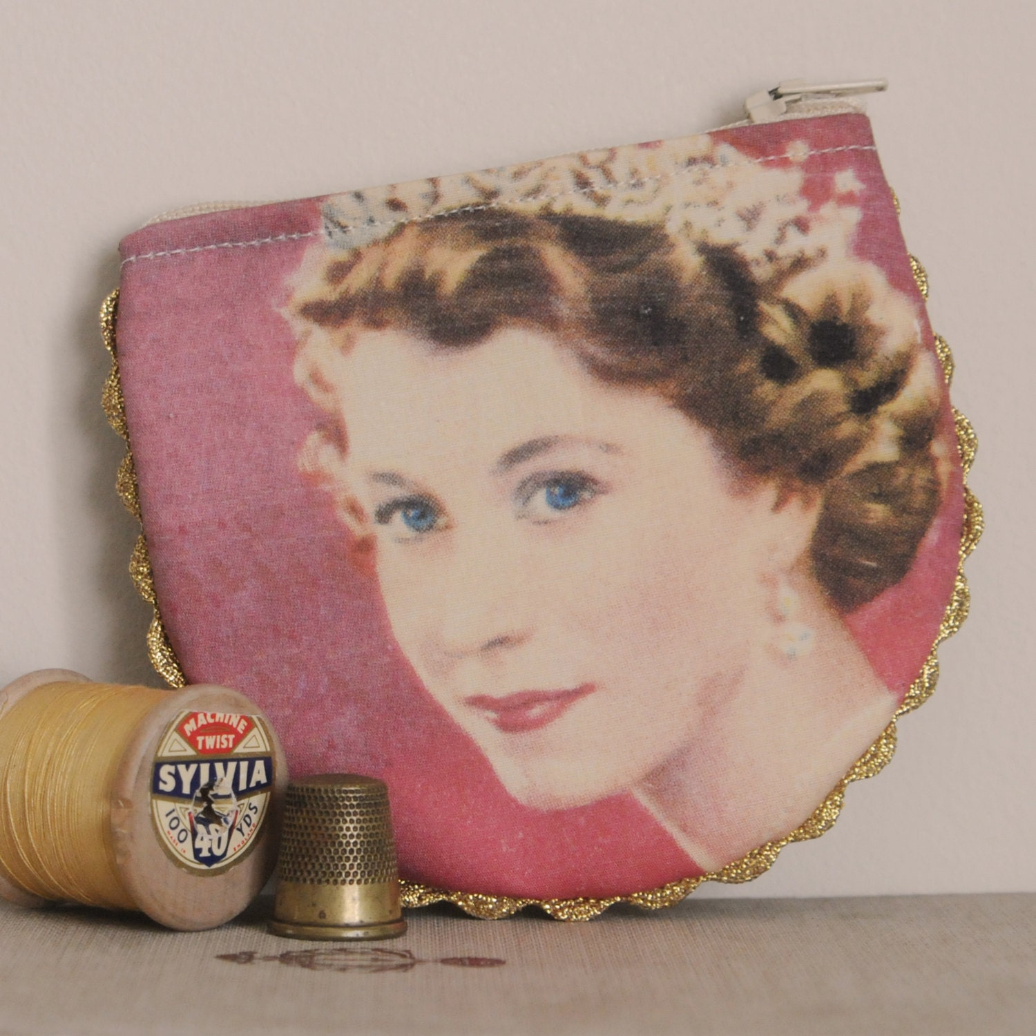 Queen Elizabeth Handmade Coin Purse