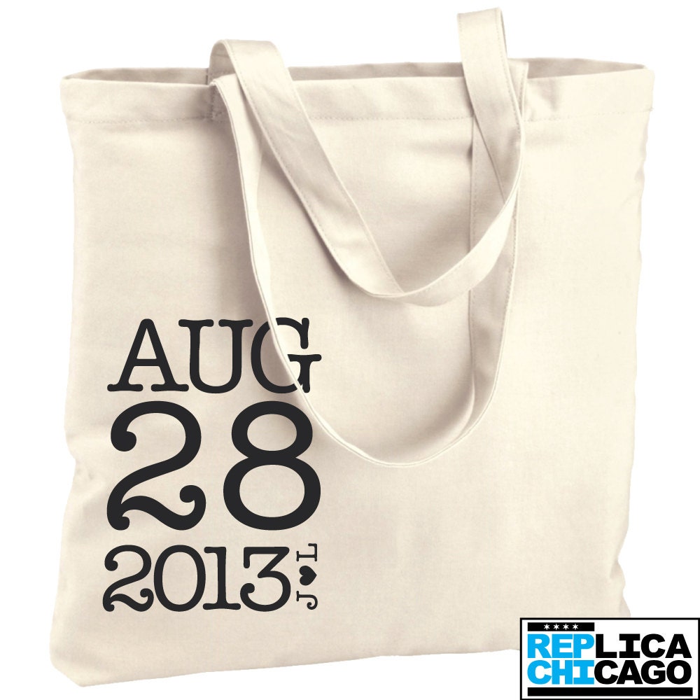 10 welcome wedding bags Typewriter Totes favors for guests