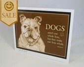 SALE: English Bulldog  8x10 Art Print- Whole Life