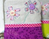 NEW Applique Flower Coin Purse
