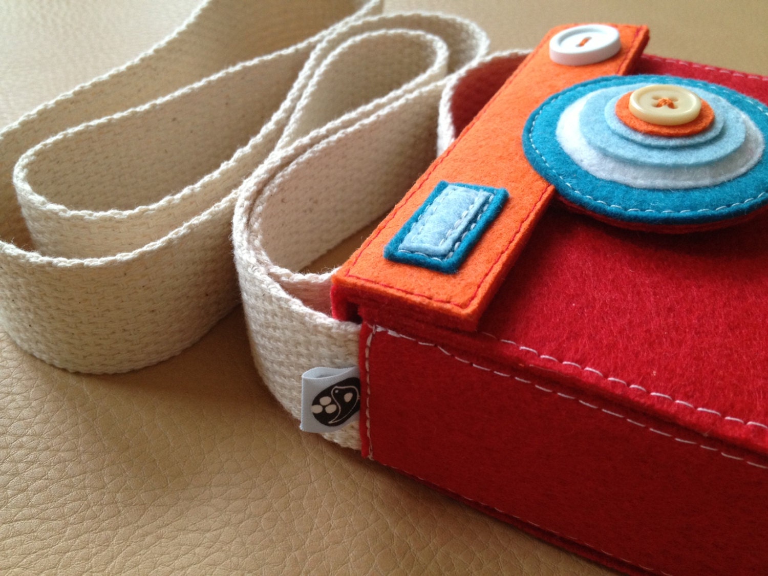 NEW--Eco Boxy Camera Case with Strap (Featured on the cover of Better Homes and Gardens Magazine)