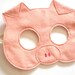 Pig Felt Children Mask, Kids Carnival Dress up Costume Accessory, Pretend Play Toy for Girls and Toddlers