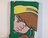 Link Fabric Zipper Change Pouch- Handmade  Nintendo- OOAK  Legends of Zelda